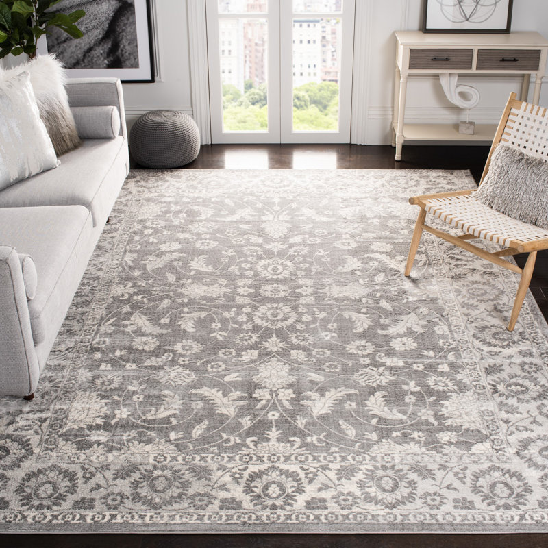 Bungalow Rose Llana Oriental Cream/Gray Area Rug & Reviews Wayfair